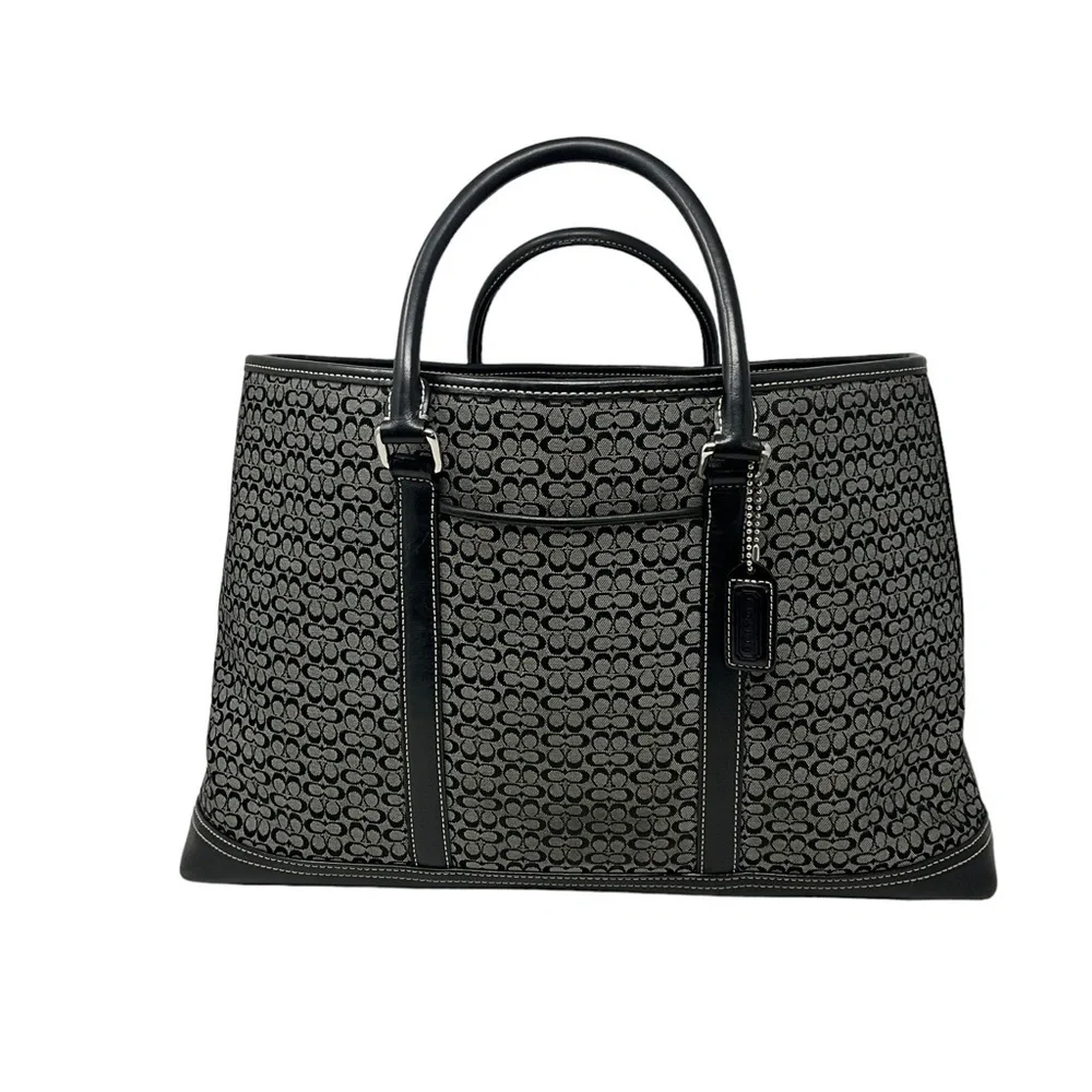 Coach Signature C Logo Business Satchel Tote Bag Mini C ‎ Signature